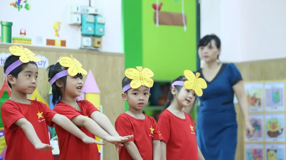 Trường mầm non, tiểu học dân lập được vay vốn để duy trì hoạt động. Ảnh: QUANG PHÚC