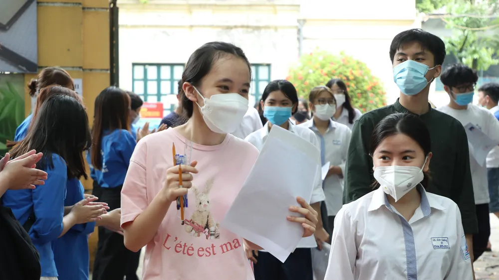 Thí sinh dự thi tốt nghiệp THPT 2022. Ảnh: QUANG PHÚC