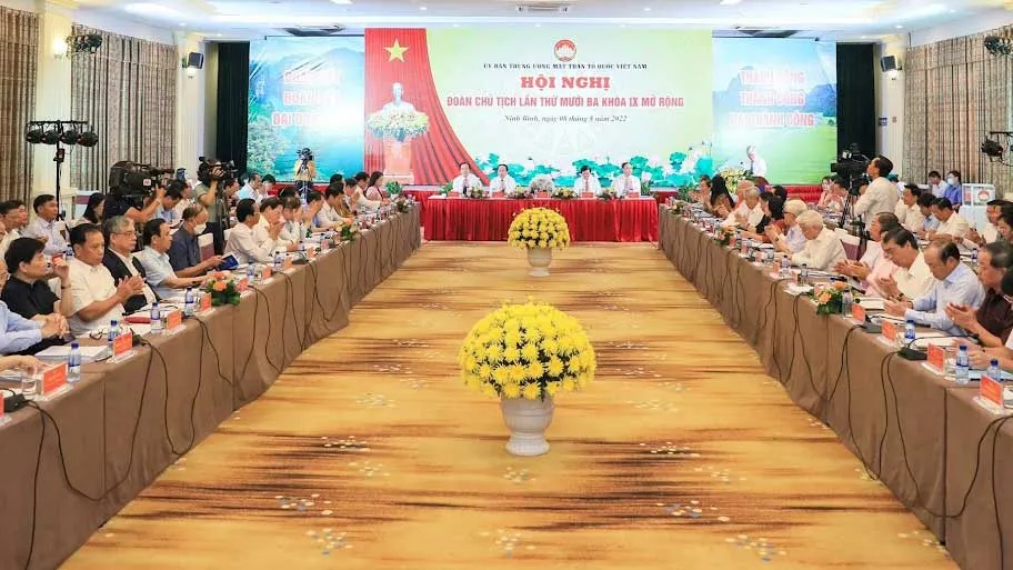 Hội nghị Đoàn Chủ tịch Ủy ban Trung ương MTTQ Việt Nam lần thứ 13