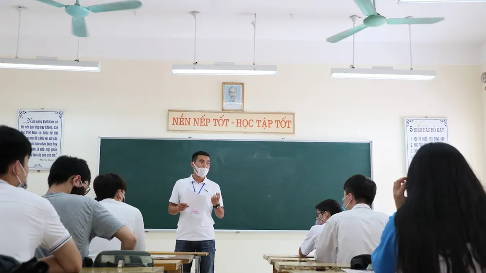 Thí sinh dự thi tốt nghiệp THPT 2022. ẢNH: QUANG PHÚC
