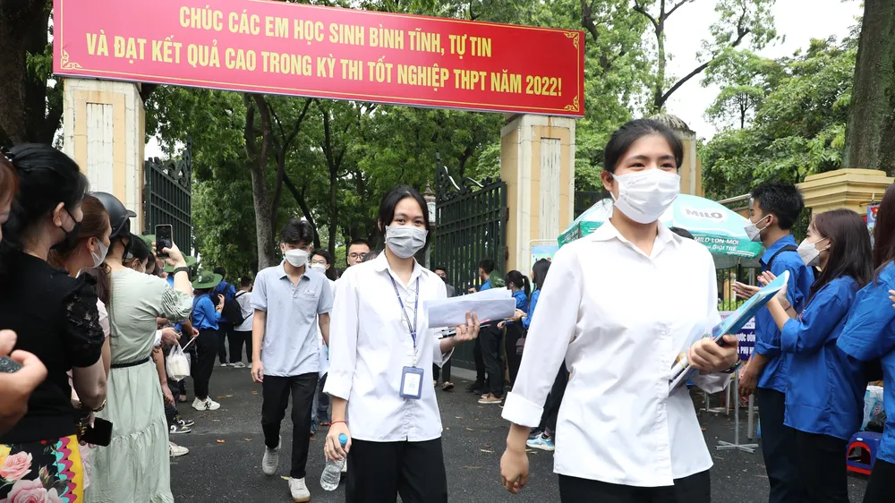 Thí sinh dự thi tốt nghiệp THPT 2022. Ảnh: QUANG PHÚC