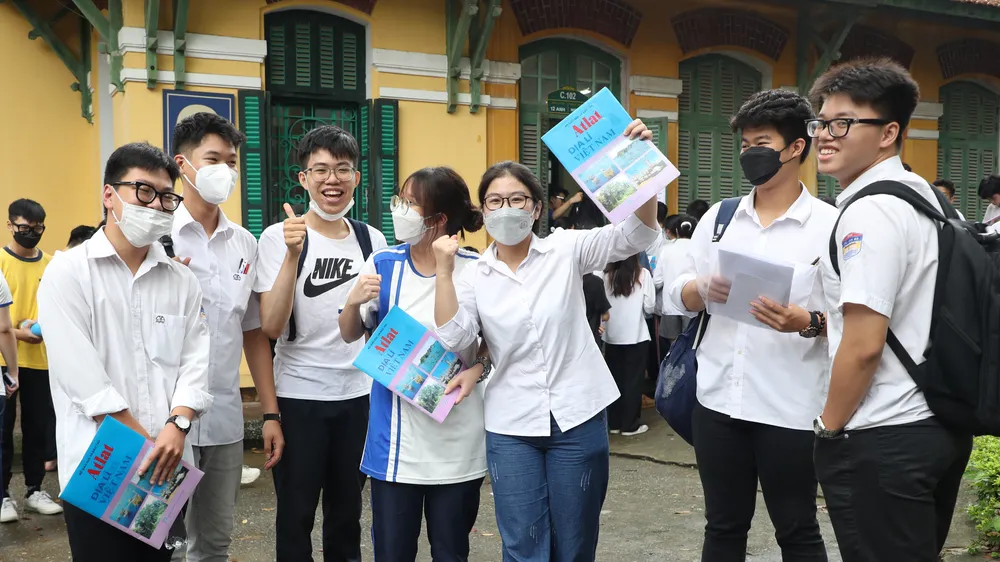 Thí sinh dự Kỳ thi tốt nghiệp THPT 2022. Ảnh: QUANG PHÚC