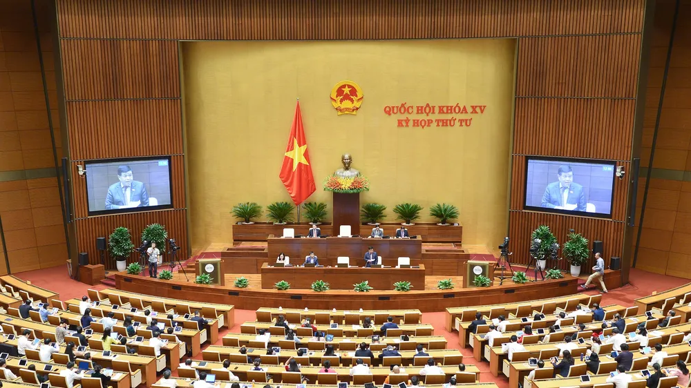 Quốc hội ngày 15-11. ẢNH: VIẾT CHUNG