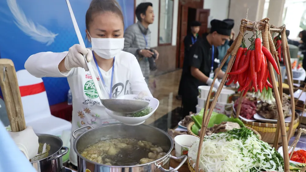 Hình ảnh hấp dẫn tại Ngày của Phở. Ảnh: QUANG PHÚC