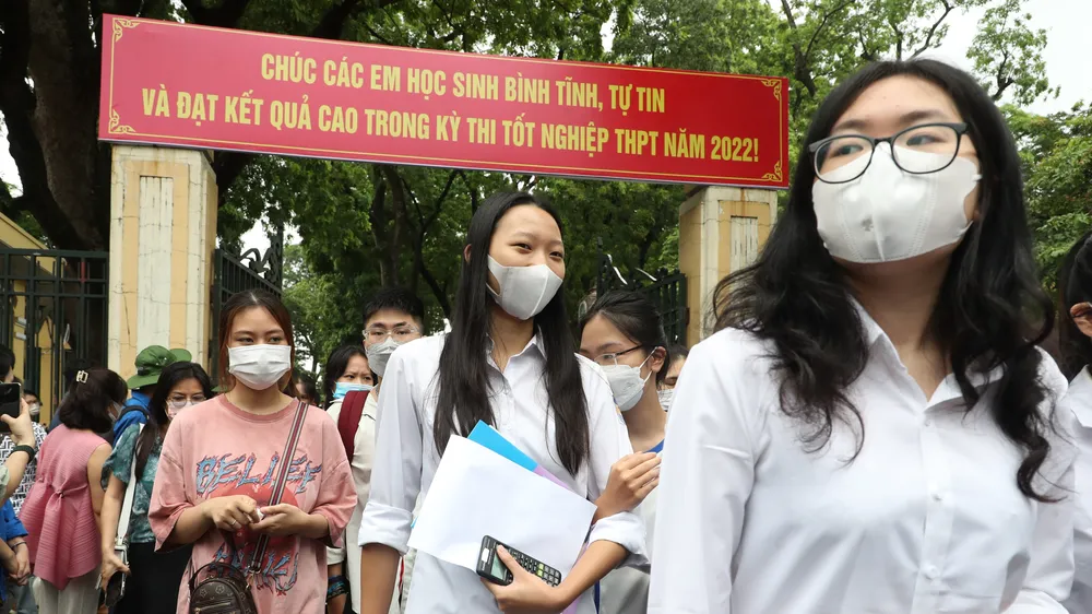 Thí sinh dự thi tốt nghiệp THPT 2022. Ảnh: QUANG PHÚC
