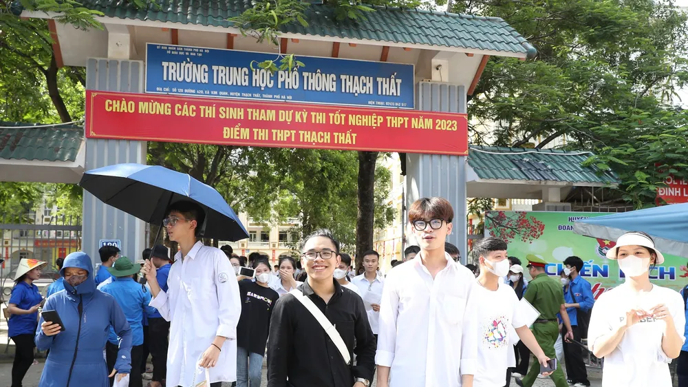 Thí sinh dự thi tốt nghiệp THPT năm 2023. Ảnh: QUANG PHÚC