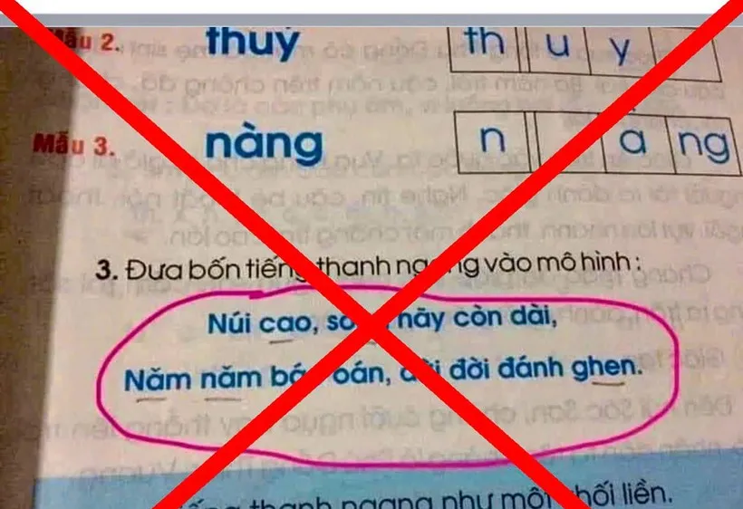 Một số hình ảnh, đường link có nội dung xuyên tạc mà Bộ GD-ĐT phản ảnh.