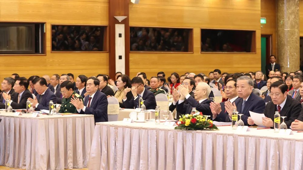 Các đại biểu dự hội nghị ngoại giao 32. Ảnh: QUANG PHÚC