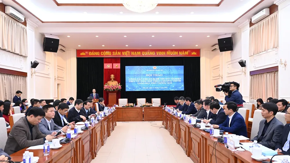 Hội thảo công tác chuẩn bị đề thi kỳ thi tốt nghiệp THPT từ năm 2025
