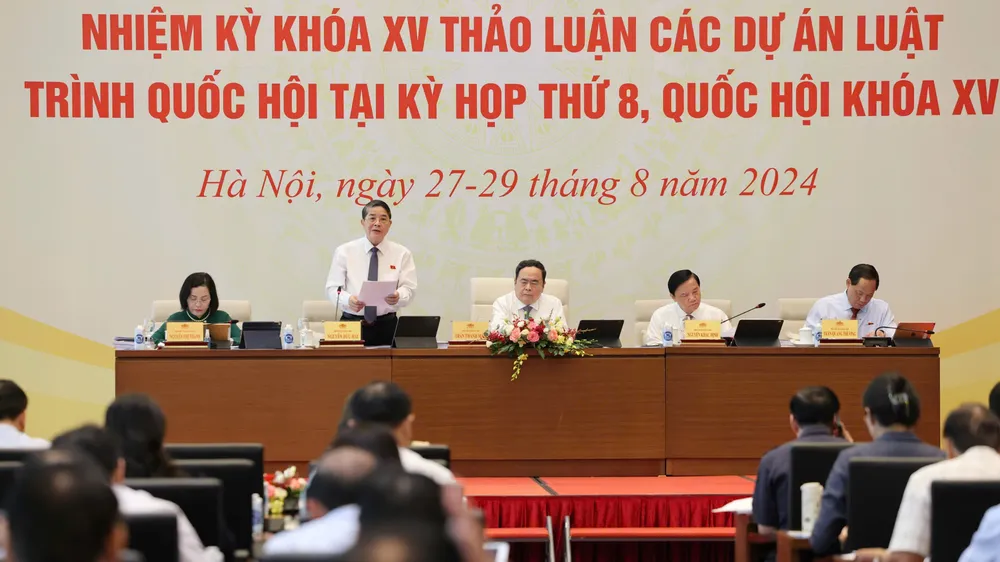Hội nghị đại biểu Quốc hội hoạt động chuyên trách. Ảnh: QUANG PHÚC 
