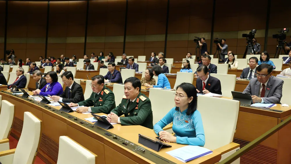 Các đại biểu dự phiên khai mạc. Ảnh: QUANG PHÚC