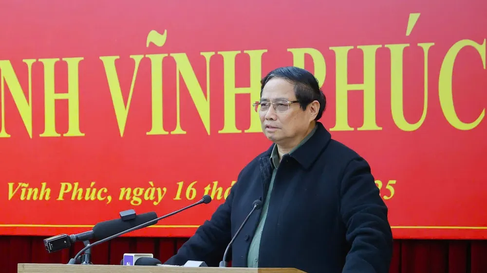 Thủ tướng cho rằng, việc sáp nhập các tỉnh tạo không gian phát triển lớn hơn, tạo lực phát triển tốt hơn cho các địa phương. Ảnh: VIẾT CHUNG