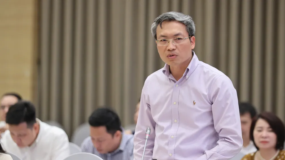 Thiếu tướng Nguyễn Quốc Toản, Chánh Văn phòng, Người phát ngôn Bộ Công an . Ảnh: VIẾT CHUNG