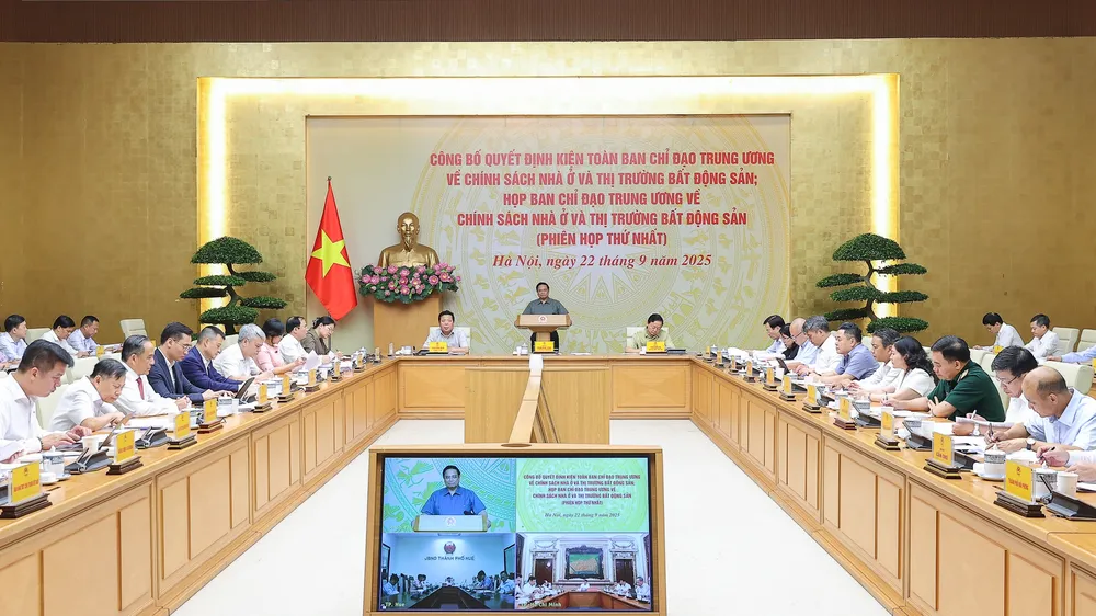 Thủ tướng Phạm Minh Chính, Trưởng ban chỉ đạo Trung ương về chính sách nhà ở và thị trường bất động sản