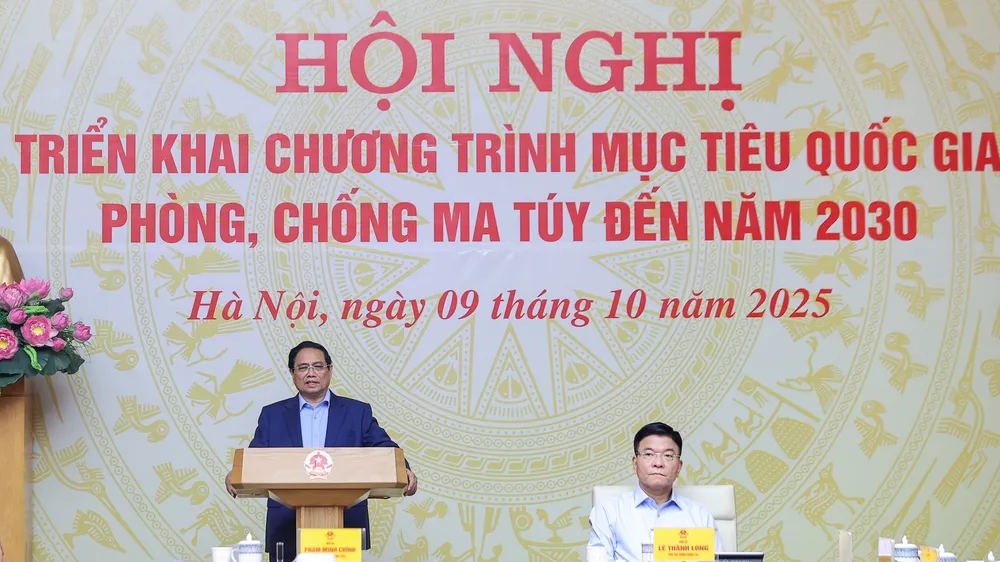 Thủ tướng Phạm Minh Chính chủ trì hội nghị trực tuyến toàn quốc triển khai Chương trình mục tiêu quốc gia phòng, chống ma túy đến năm 2030