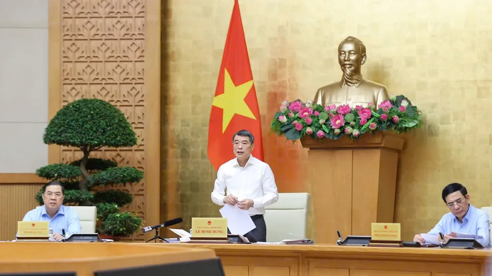 Thủ tướng Lê Minh Hưng chủ trì và phát biểu tại cuộc họp của Thường trực Đảng ủy Chính phủ và Thường trực Chính phủ
