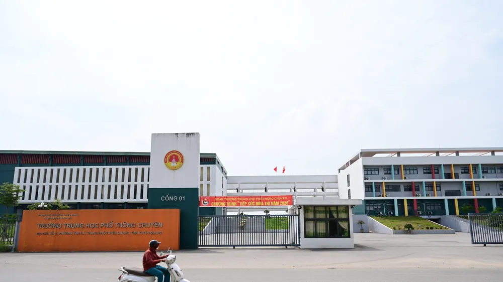  Thí sinh Điểm thi Trường THPT chuyên Tuyên Quang sẽ thi lại. Ảnh: ĐỖ TRUNG