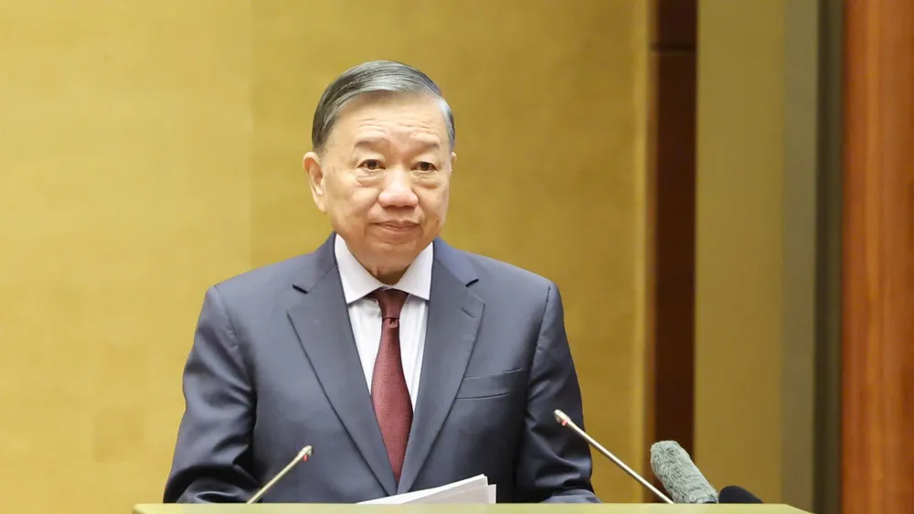  Tổng Bí thư, Chủ tịch nước Tô Lâm phát biểu tại hội nghị. Ảnh: QUANG PHÚC