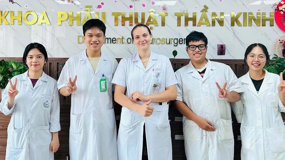 Sinh viên Trường Đại học Y Dược, Đại học Quốc gia Hà Nội. Ảnh: UMP