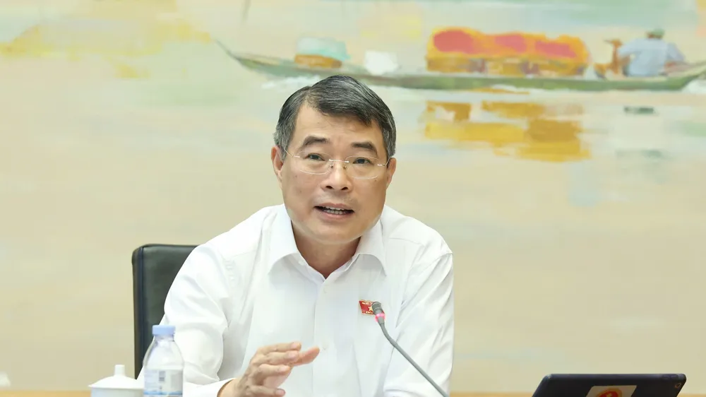 Thủ tướng Lê Minh Hưng phát biểu tại phiên thảo luận tổ, chiều 19-8. Ảnh: QUANG PHÚC
