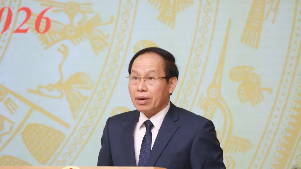  Phó Thủ tướng Lê Tiến Châu phát biểu khai mạc hội nghị. Ảnh: ĐÌNH TUỆ