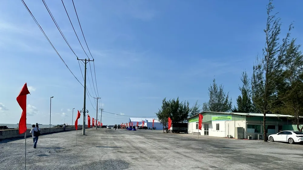 Địa điểm khởi công Khu đô thị lấn biển Cần Giờ. Ảnh: Thanh Hiền