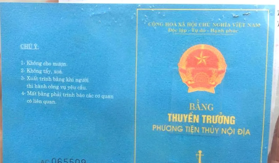 Từ hôm nay 7-8: Ngồi nhà nhận bằng thuyền trưởng với giá 25.000 đồng