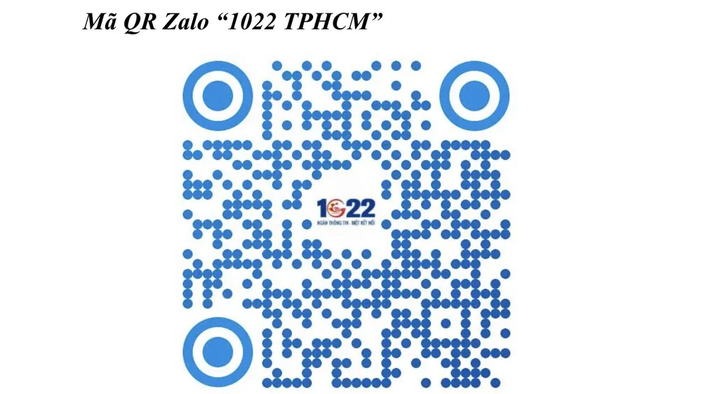Người dân TPHCM có thể nhắn tin trên Zalo đến 1022 nếu gặp khó khăn cần hỗ trợ