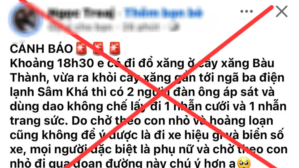 Sợ chồng biết làm mất nhẫn cưới, người phụ nữ bịa chuyện bị cướp