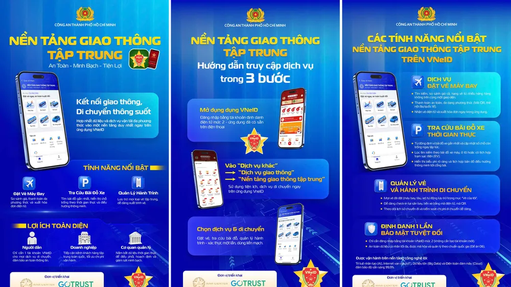 Thí điểm Nền tảng giao thông tập trung trên VNeID