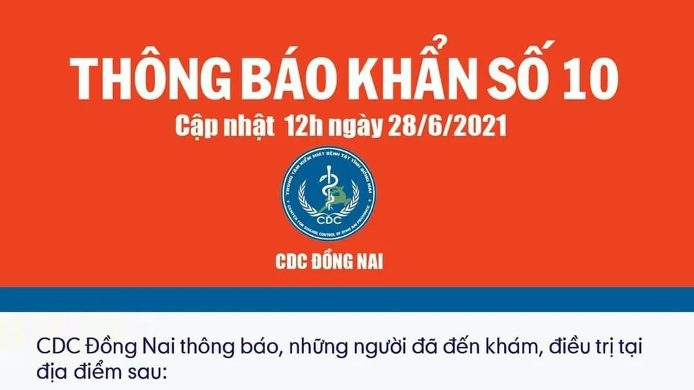 Đồng Nai: Thông báo khẩn tìm người đến Phòng khám chuyên khoa HIV/AIDS