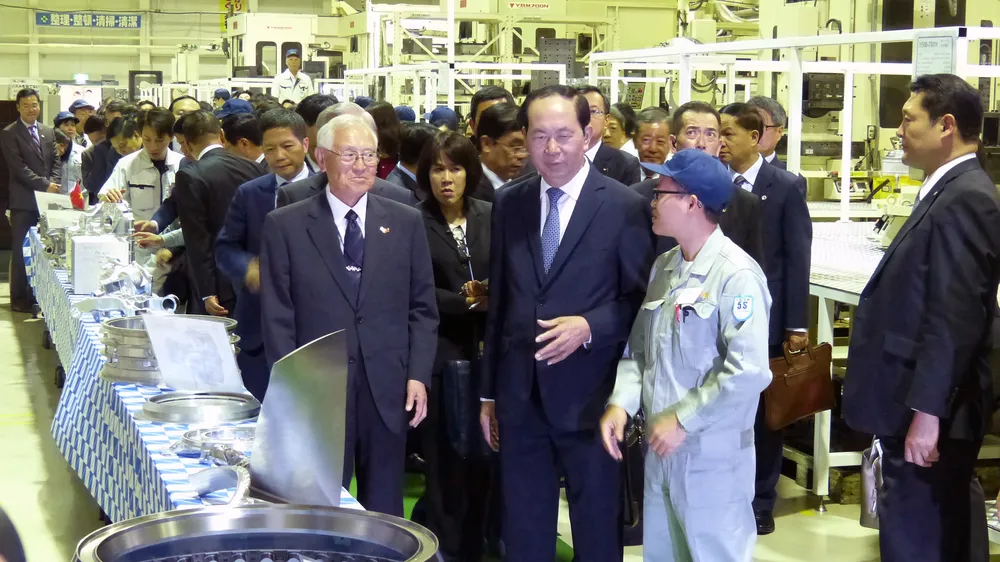 Chủ tịch nước Trần Đại Quang gặp gỡ các kỹ sư Việt Nam làm việc ở Gunma, Nhật Bản