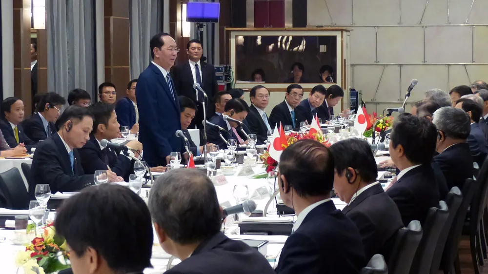 Chủ tịch nước Trần Đại Quang gặp gỡ cộng đồng doanh nghiệp Nhật Bản