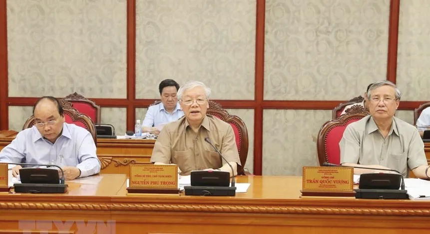 Tổng Bí thư, Chủ tịch nước Nguyễn Phú Trọng chủ trì họp Bộ Chính trị