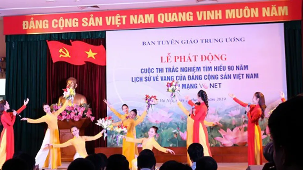 Phát động cuộc thi trắc nghiệm Tìm hiểu 90 năm lịch sử vẻ vang của Đảng Cộng sản Việt Nam