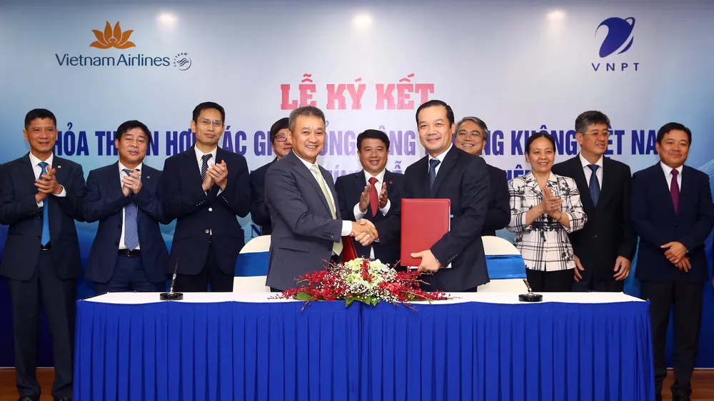 VNPT và Vietnam Airlines hợp tác chiến lược để khai thác tiềm năng, thế mạnh mỗi bên