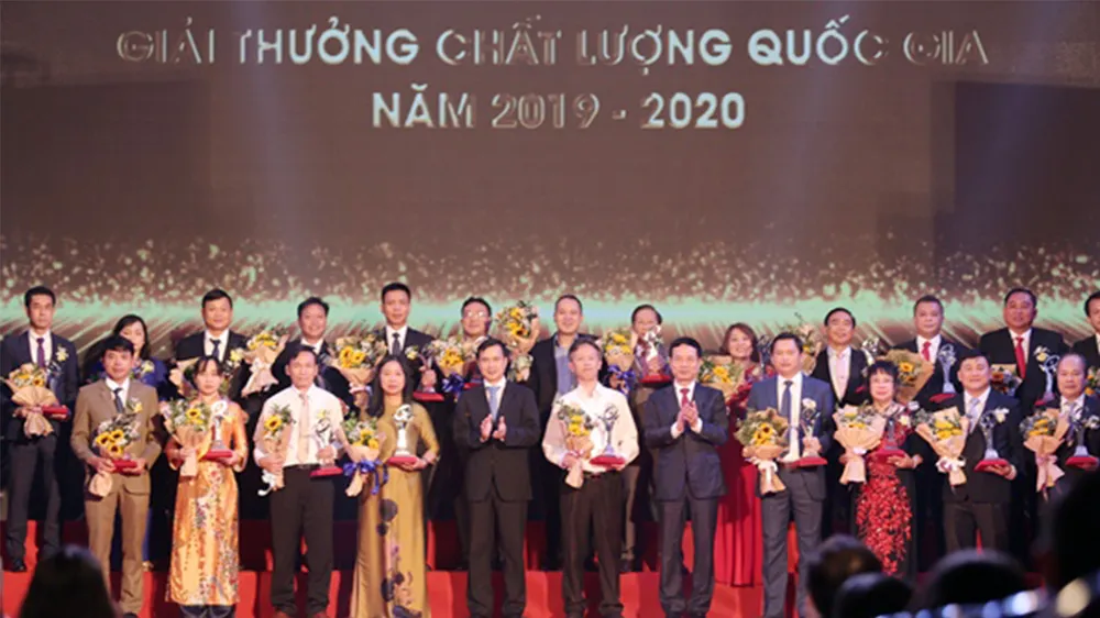 Vinh danh 116 doanh nghiệp đoạt Giải thưởng Chất lượng quốc gia 