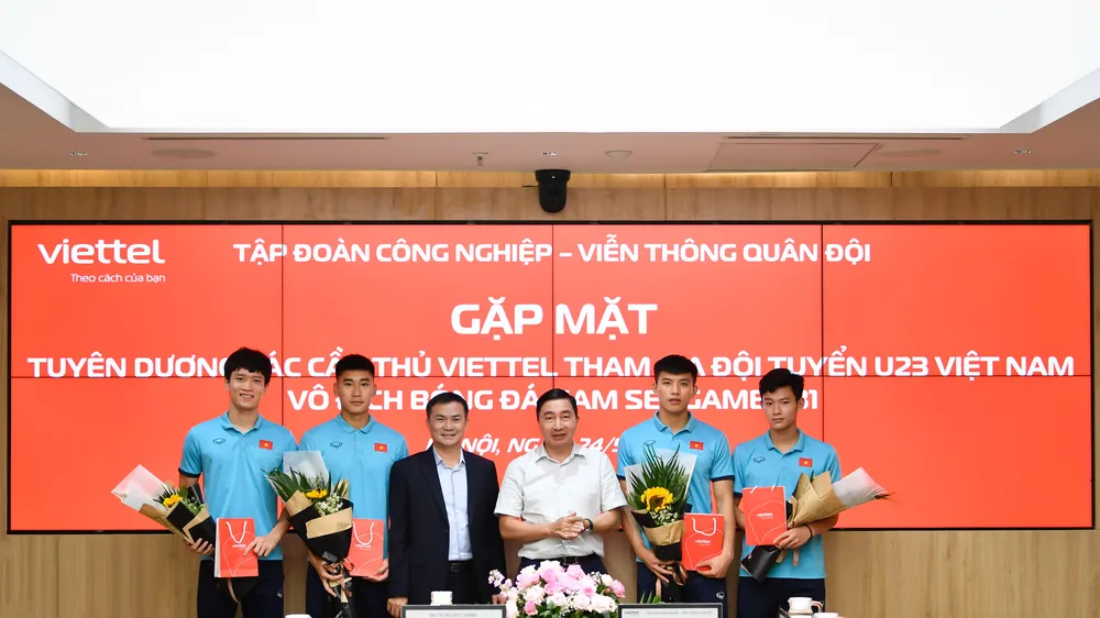Viettel tuyên dương 4 cầu thủ có đóng góp cho U23 Việt Nam tại SEA Games 31