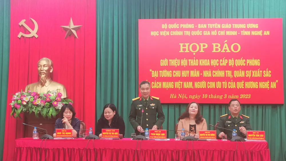 Tổ chức hội thảo khoa học 110 năm ngày sinh Đại tướng Chu Huy Mân