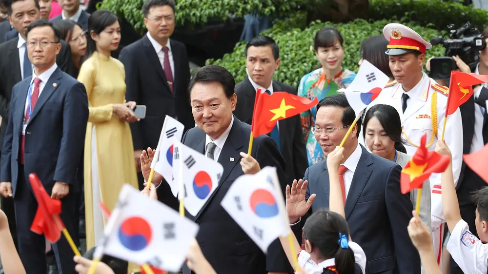 Lễ đón chính thức Tổng thống Hàn Quốc Yoon Suk Yeol