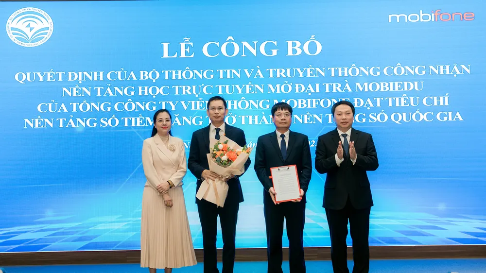 2 sản phẩm của MobiFone được công nhận là nền tảng số quốc gia tiềm năng