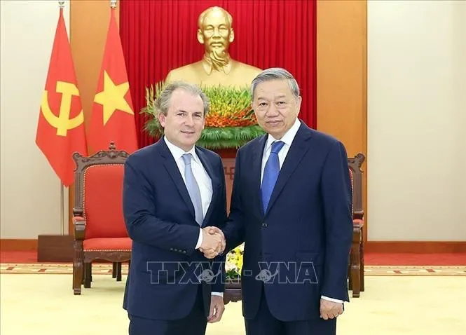 Tổng Bí thư Tô Lâm tiếp Giám đốc điều hành Tập đoàn Rosen Partners (Hoa Kỳ)
