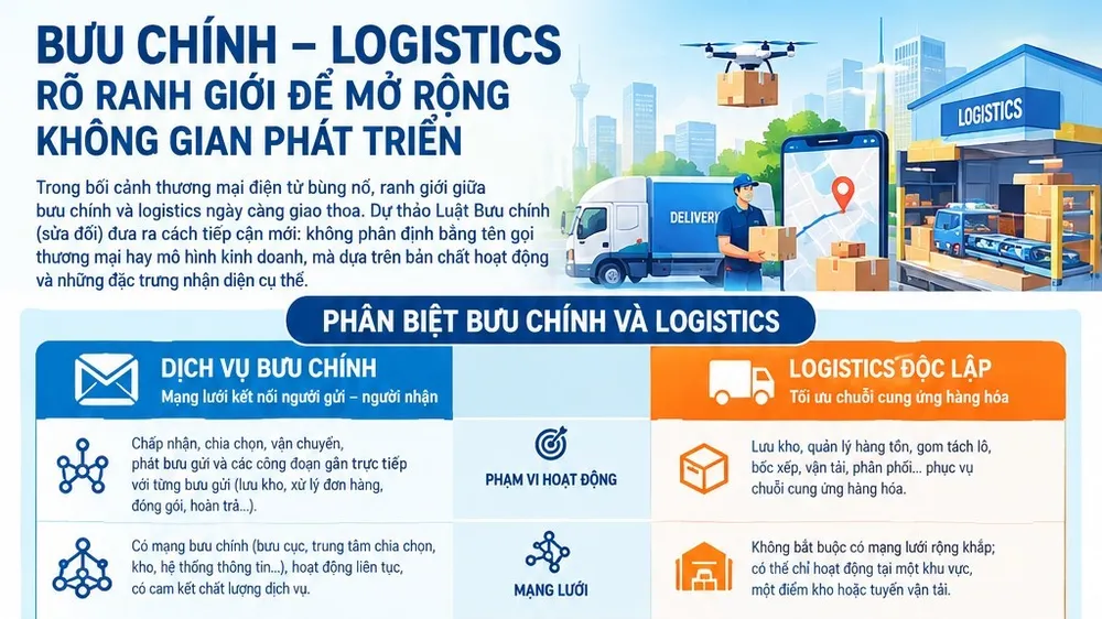 Bưu chính là hạ tầng thiết yếu của quốc gia và nền kinh tế số