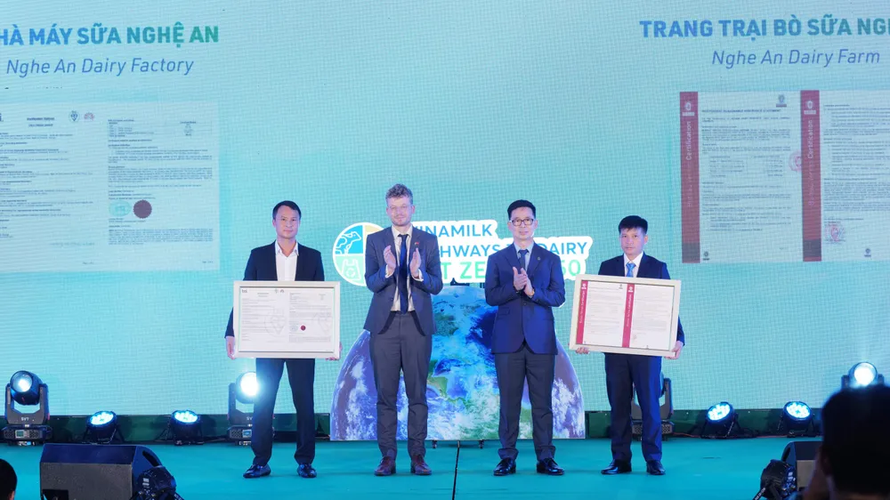 Sự kiện công bố lộ trình hướng đến Net Zero của Vinamilk vào tháng 5-2023