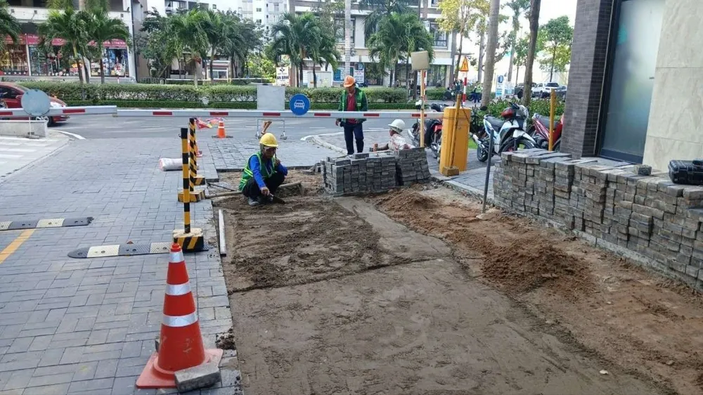 Chủ đầu tư Mizuki Park khắc phục sụt lún cục bộ tại block MP1-2