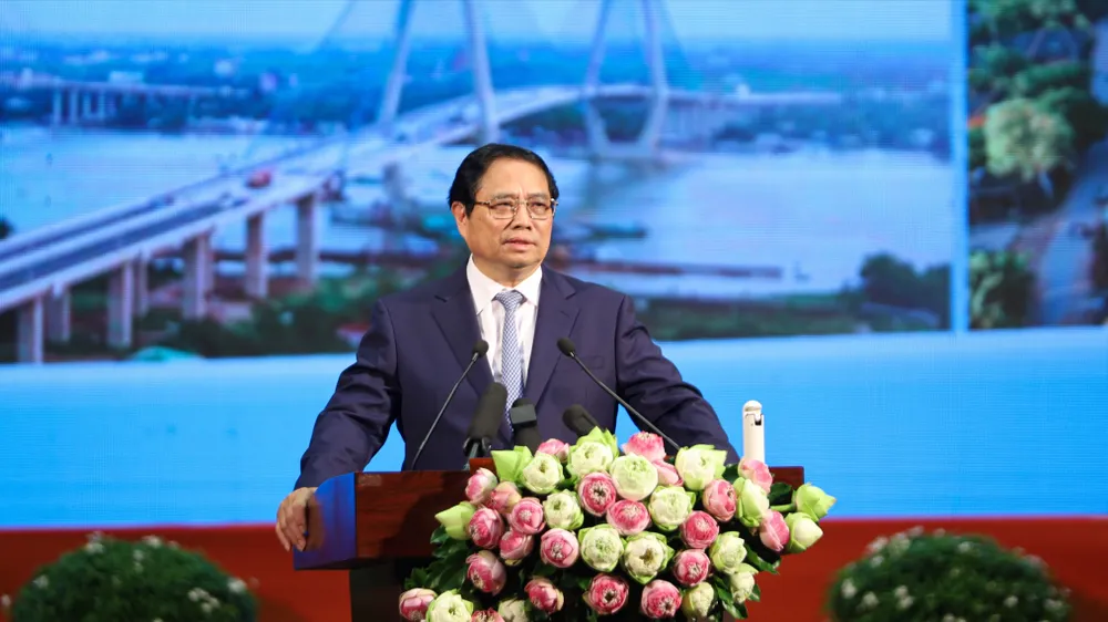 Thủ tướng Phạm Minh Chính dự, chỉ đạo hội nghị xúc tiến đầu tư tỉnh Vĩnh Long