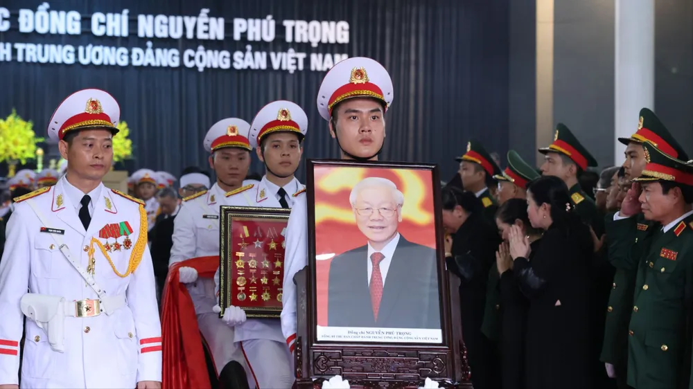 Lời cảm ơn của Ban Lễ tang Nhà nước và gia đình Tổng Bí thư Nguyễn Phú Trọng