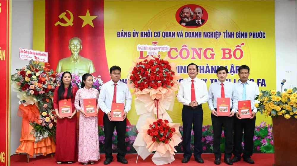 Bình Phước: Thành lập Chi bộ cơ sở trong Khu công nghiệp Minh Hưng III 