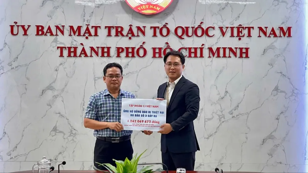 Tập đoàn CJ Việt Nam ủng hộ hơn 1,7 tỷ đồng cho đồng bào miền Bắc