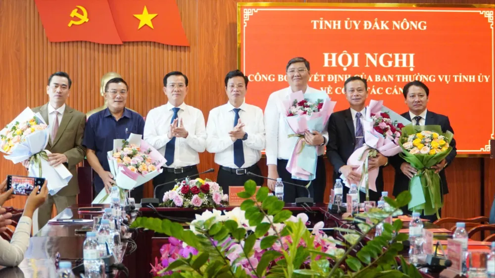 Điều động, bổ nhiệm nhiều cán bộ ở Đắk Nông